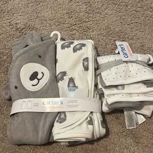 NWT Carter’s Hooded Towels + hand towels